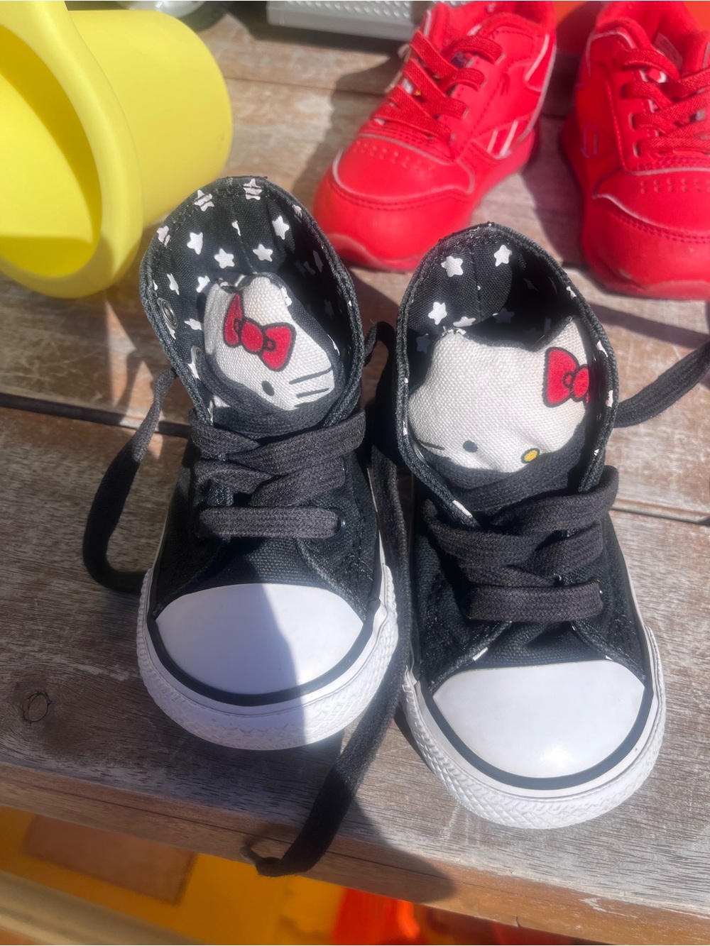 Converse Black Hello Kitty High-Top Kids Sneakers